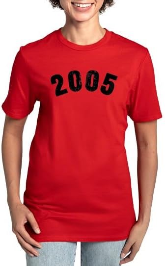 CafePress 2005 Year Vintage Women's Classic T Shirt Women's Relaxed Fit Classic Cotton T-Shirt - Red