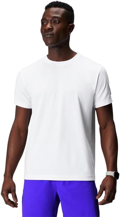Fabletics Men's The 24-7 Tee, Hybrid365 Fabric, Breathable, Sweat Wicking, Anti-Stink, 4-Way Stretch, Lightweight - Classic