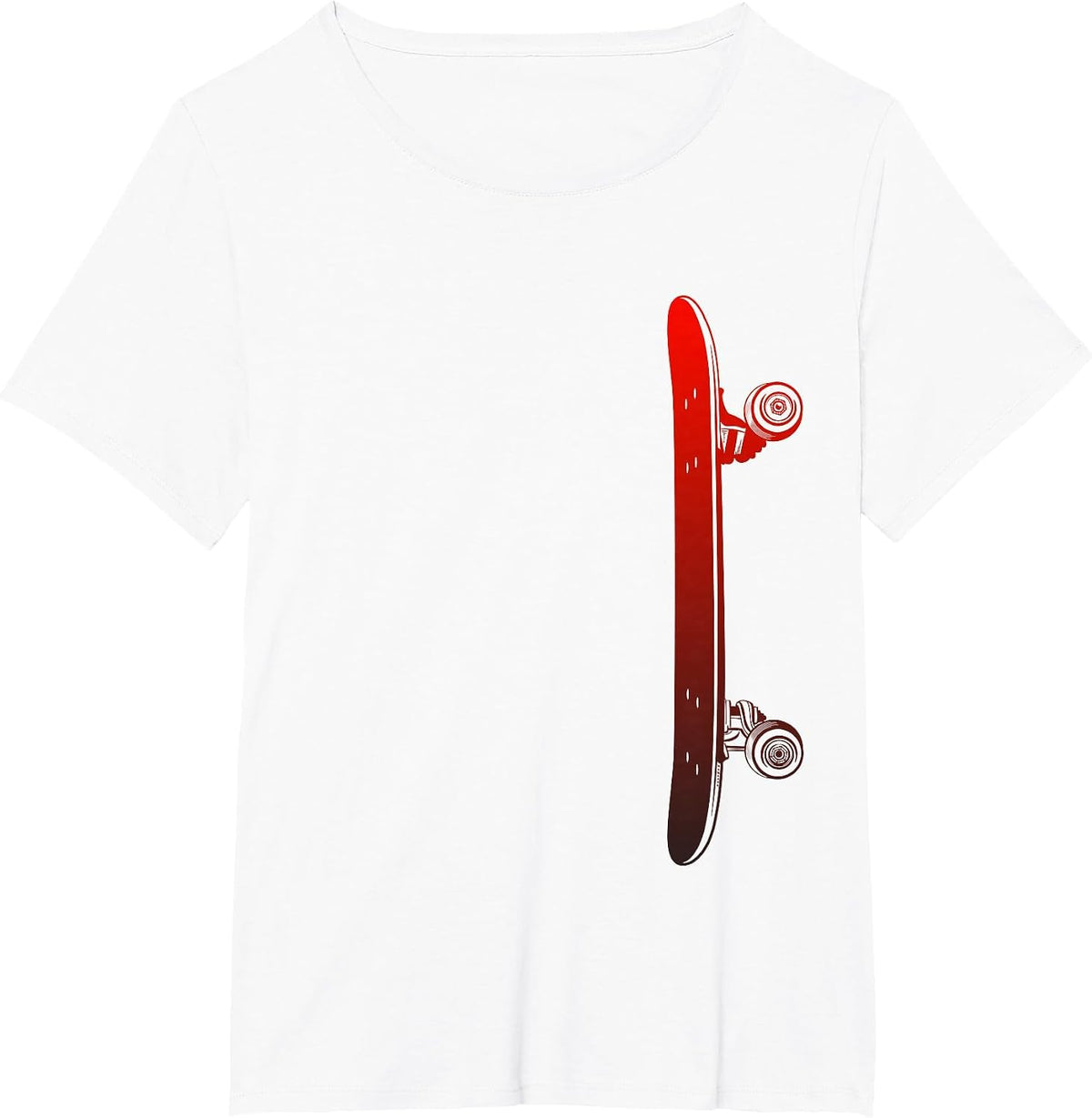 Skateboarding Skateboard Apparel - Skateboarder Skateboard T-Shirt - White