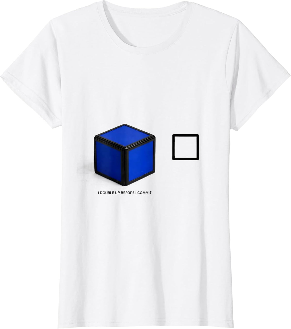Women's I Double Up Before I Commit Funny Phonics Reading Teacher T-Shirt - White