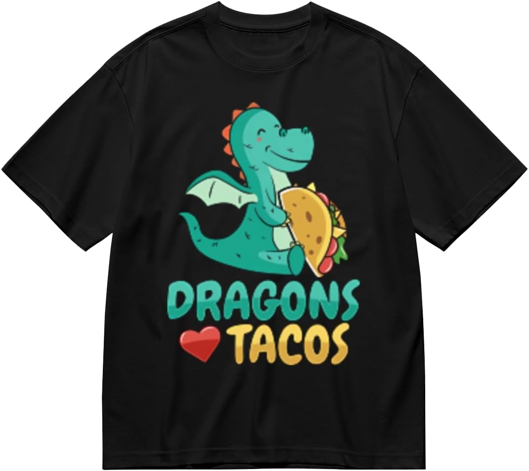 Men's Breathable Light T‑Shirt Duck and Goose Silly Goose Outdoor Street Wear Tee - Dragons Love Tacos
