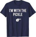 I'm with The Pickle Halloween Costume Party Matching Pickle T-Shirt - Navy Blue