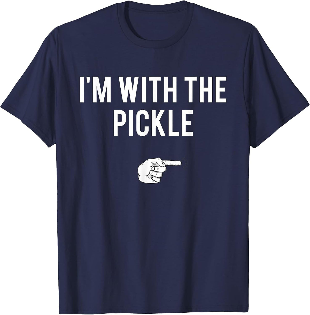 I'm with The Pickle Halloween Costume Party Matching Pickle T-Shirt - Navy Blue