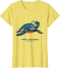 I Inspect The Evidence Personally Funny Sea Turtle Ocean T-Shirt - Lemon Yellow