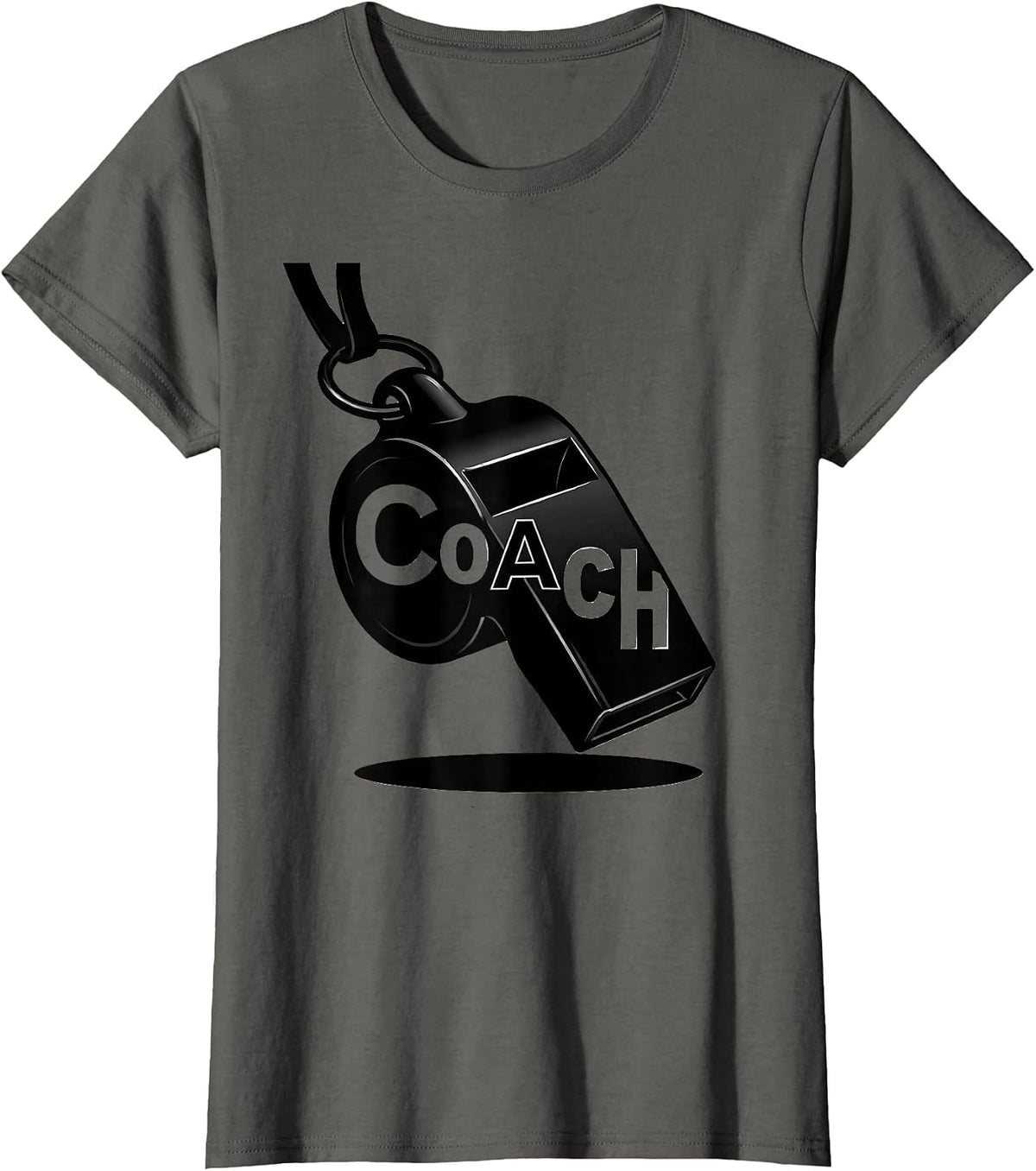 Women's CoAcH Funny Chemistry Teacher Science Geek Gift T-Shirt - Asphalt Grey