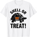 Men's Shell or Treat! Funny Halloween Turtle Costume Kids Family T-Shirt - White