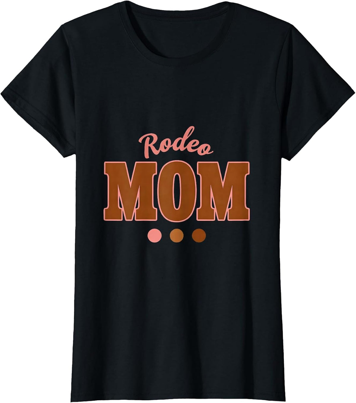 Rodeo Mom Family Matching Birthday Party Cowgirl Theme T-Shirt - Black