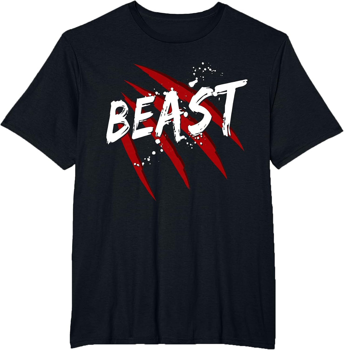 Gym Workout Training Beast Fitness Weight Loss Exercise T-Shirt - Black