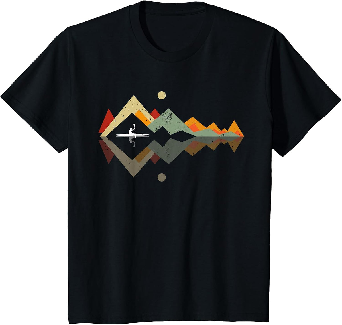 Watersports Kayaking Kayaker Canoeing T-Shirt - Black