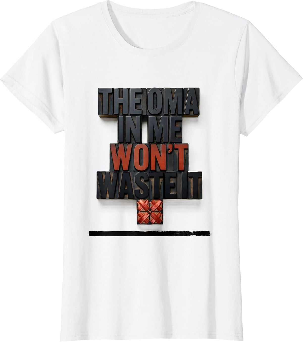 The Oma In Me Won't Waste It Funny German Heritage Family T-Shirt - White