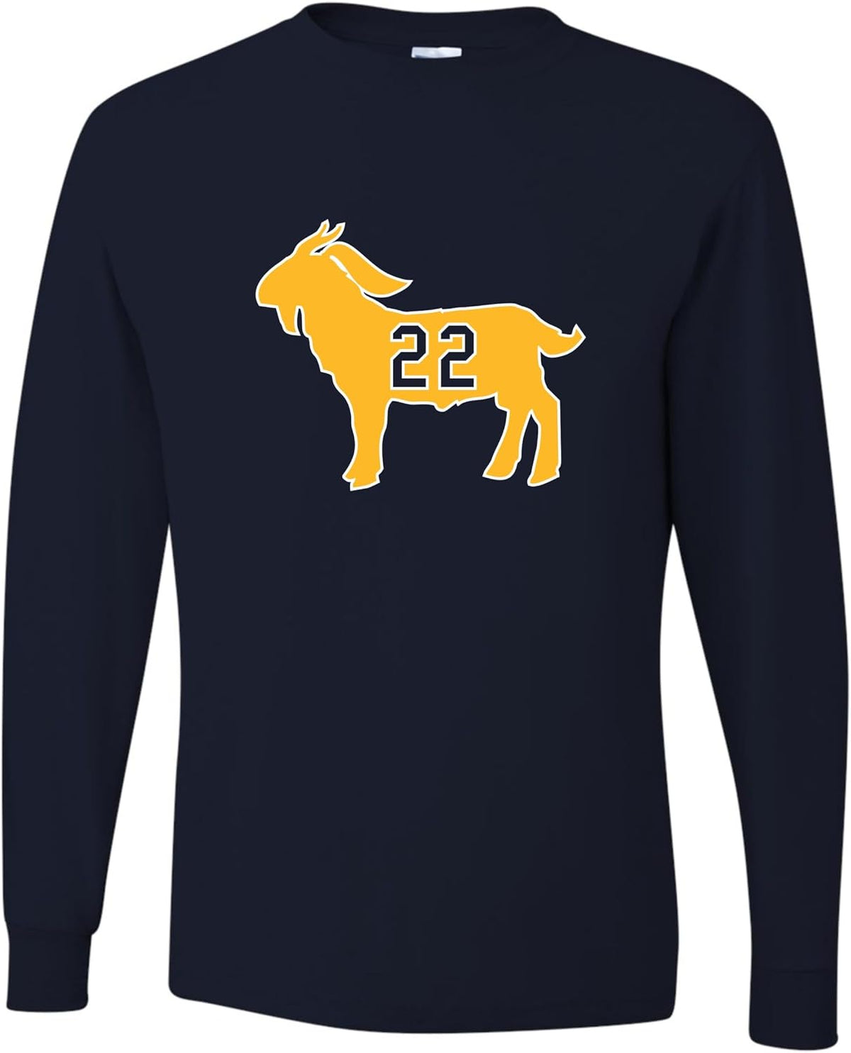 Go All Out Clark Goat 22 Mens Long Sleeve T-Shirt - Mens Navy Blue