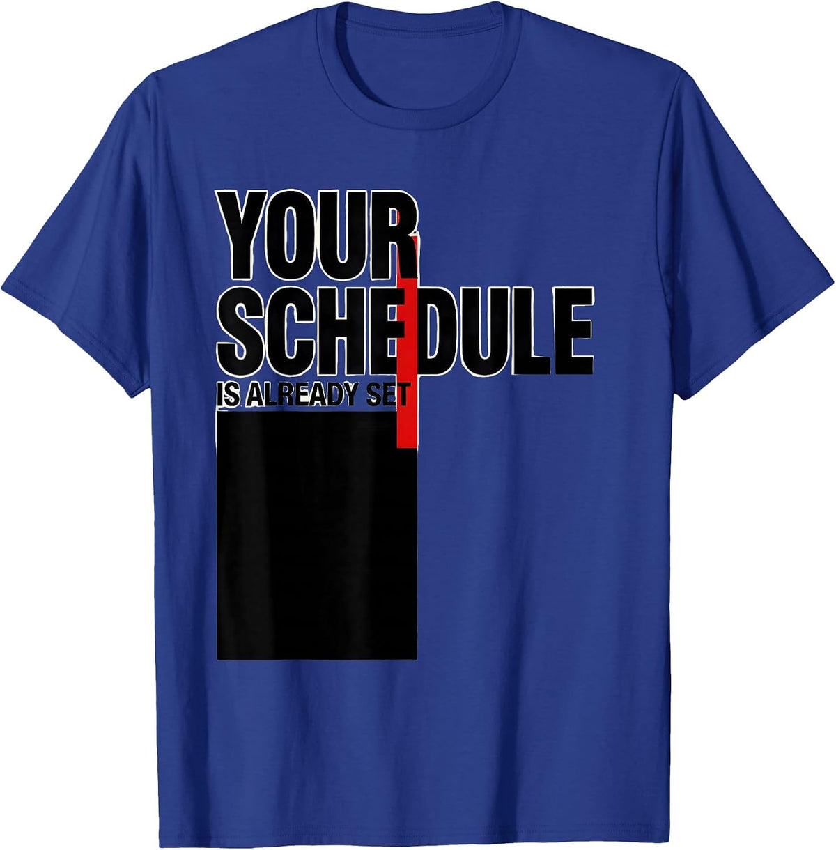 Men's Your Schedule Is Already Set Groovy Vintage School Counselor T-Shirt - Royal Blue