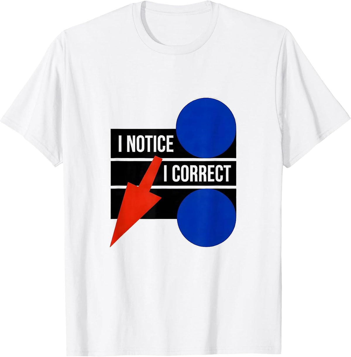 Men's I Notice I Correct Funny Grammar Teacher Punctuation Humor T-Shirt - White