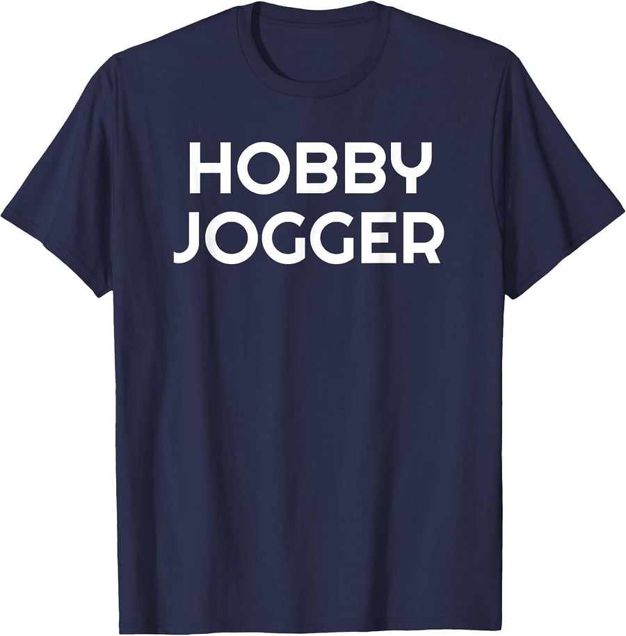 Running Hobby Jogger Marathoner Jog Short Sleeve T Shirt T-Shirt - Navy Blue