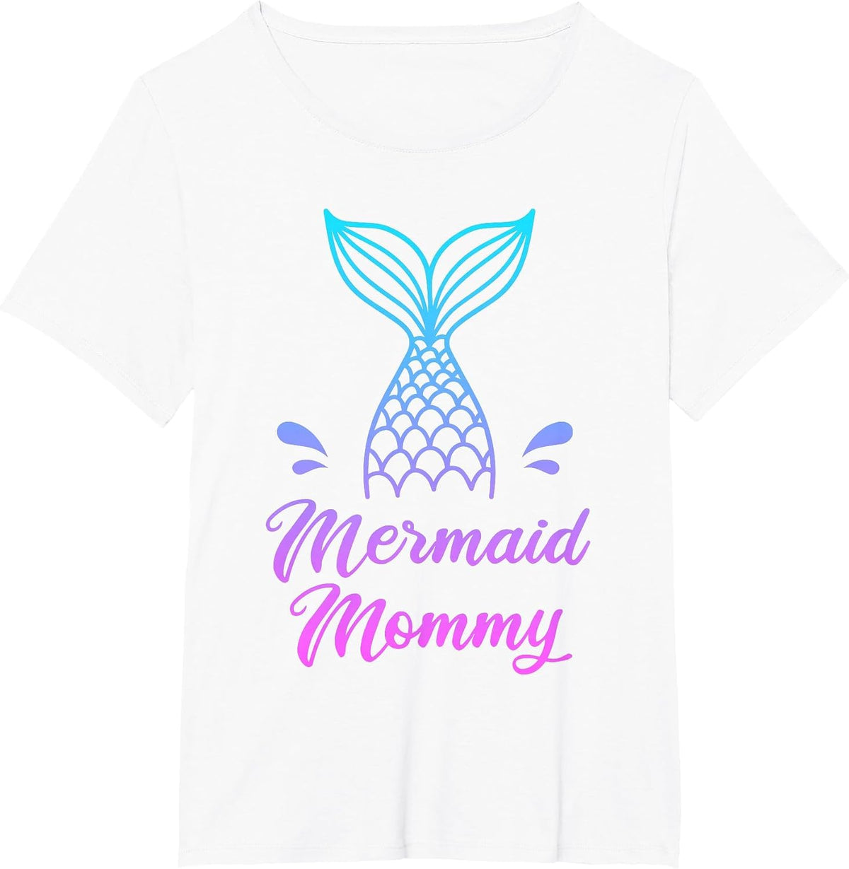 Mermaid Mommy Shirt, Mermom Security Apparel Fun Mothers Day T-Shirt - White