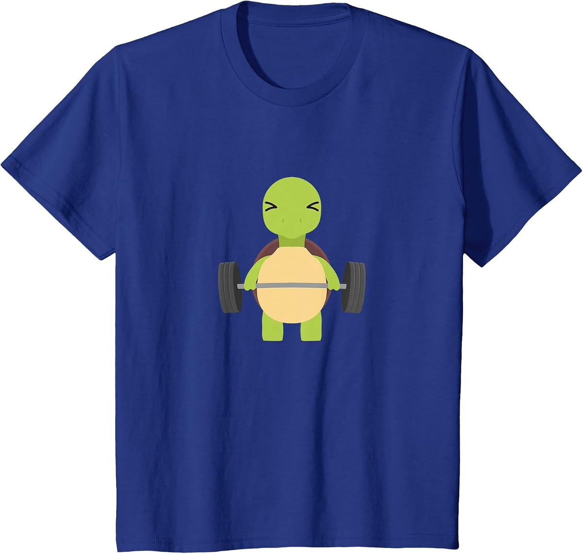 Turtle Deadlift Design - Weight Lifting Gym Workout T-Shirt - Royal Blue