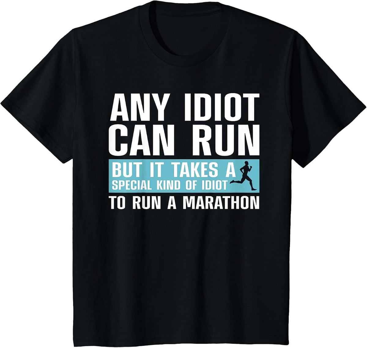 Funny Marathon Art for Men Women Marathoner Running Finisher T-Shirt - Black