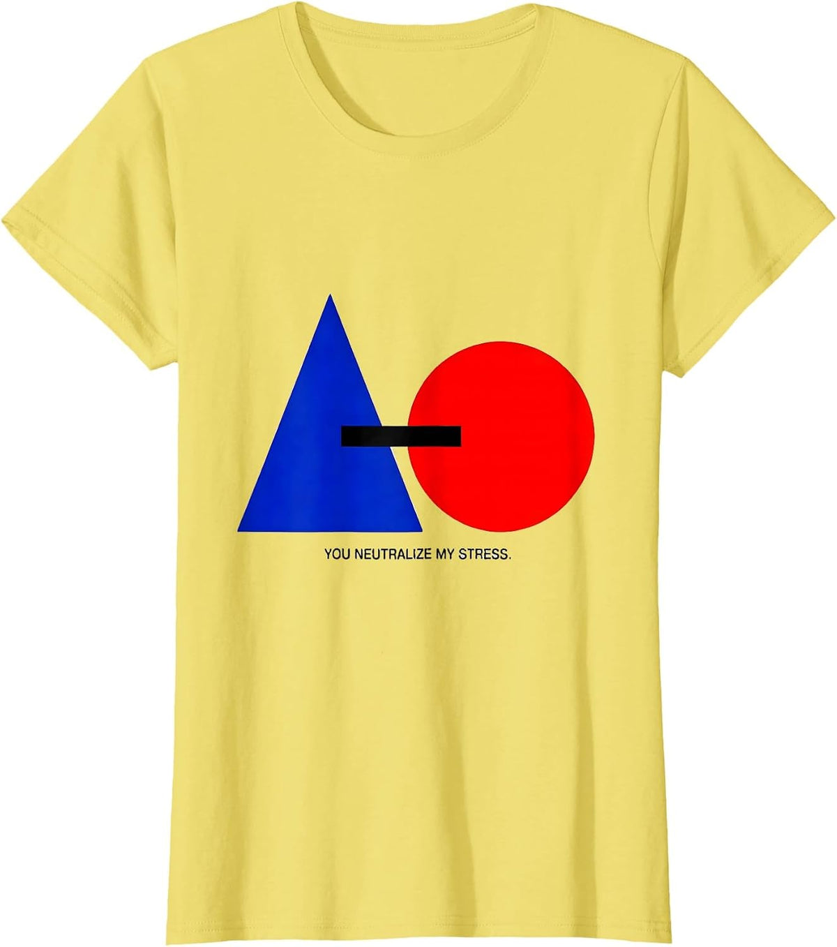 You Neutralize My Stress Funny Science Nerd Chemistry T-Shirt - Lemon Yellow