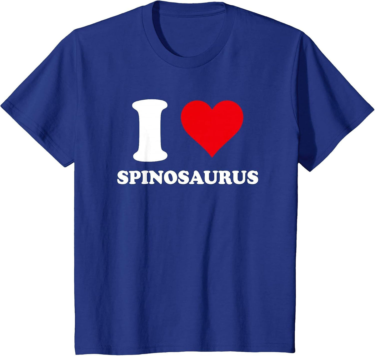 I Love Heart Spinosaurus Paleontology Costume T-Shirt - Royal Blue