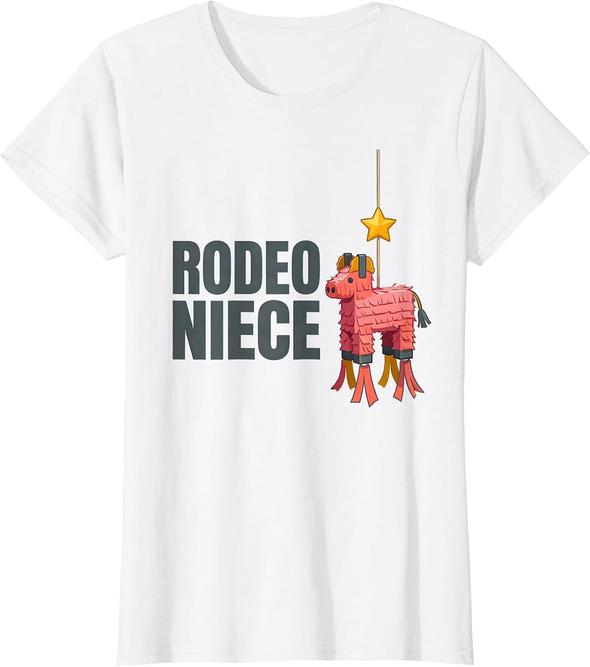 Rodeo Niece Pink Boots Coquette CowGirl Birthday Party T-Shirt - White