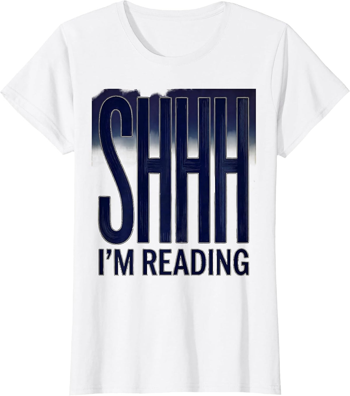 Shhh I'm Reading English Teacher Design T-Shirt - White