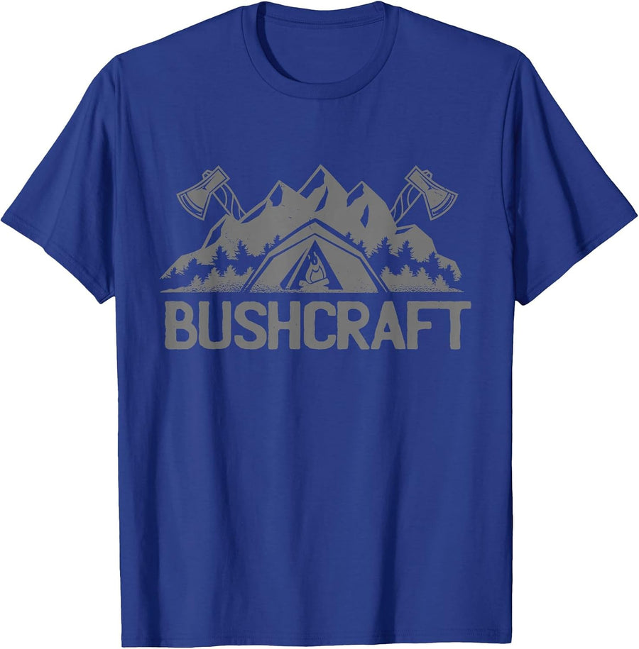 Bushcraft Outdoor Survival T-Shirt - Royal Blue