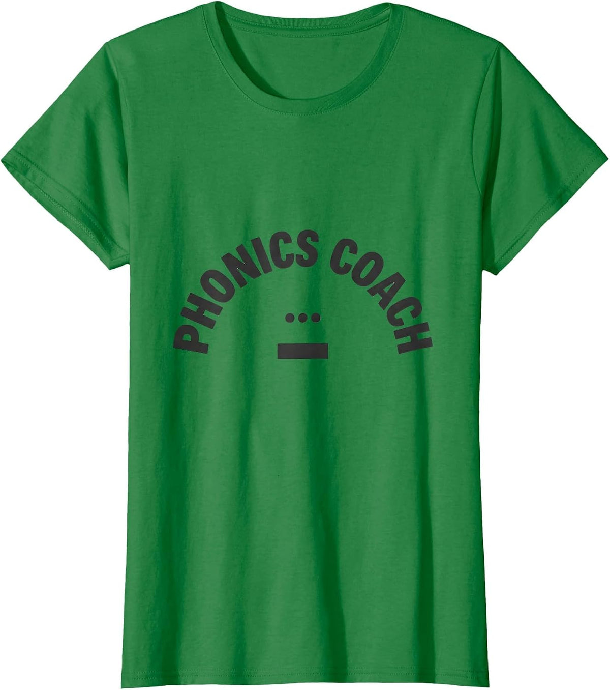 Phonics Coach Funny Literacy Teacher Science Of Reading T-Shirt - Kelly Green