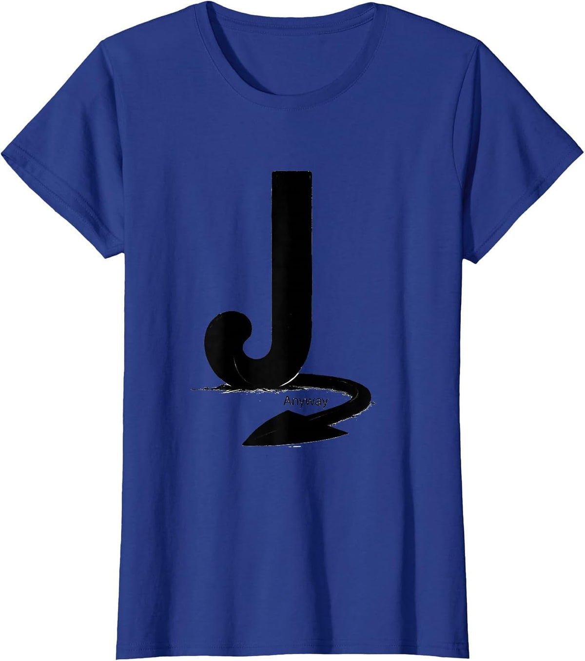 Women's Anyway Funny Grammar Police Punctuation Humor Teacher Gift T-Shirt - Royal Blue