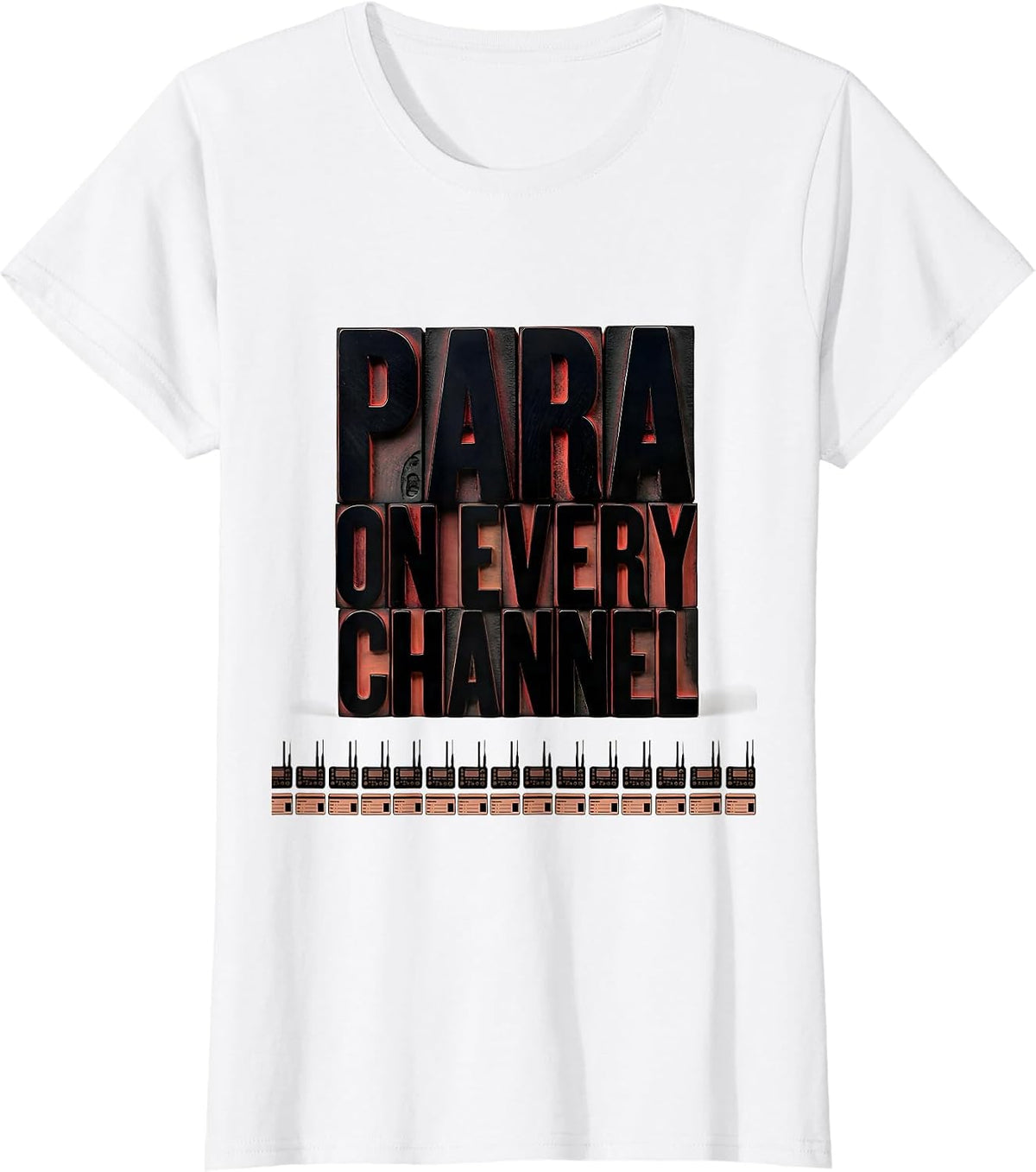Para On Every Channel Funny Paraeducator Appreciation Gift T-Shirt - White