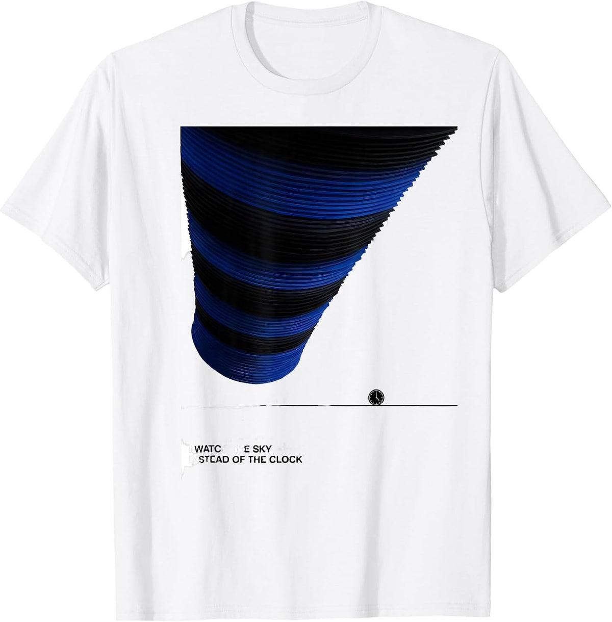 Men's I Watch The Sky Instead Of The Clock Funny Meteorology Gift T-Shirt - White