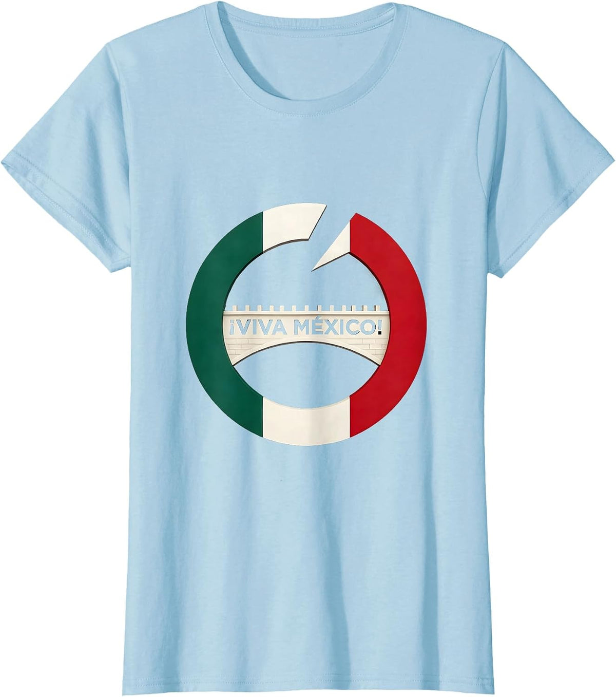 Women's ¡Viva México! Patriotic Mexican Heritage Pride Kids T-Shirt - Baby Blue