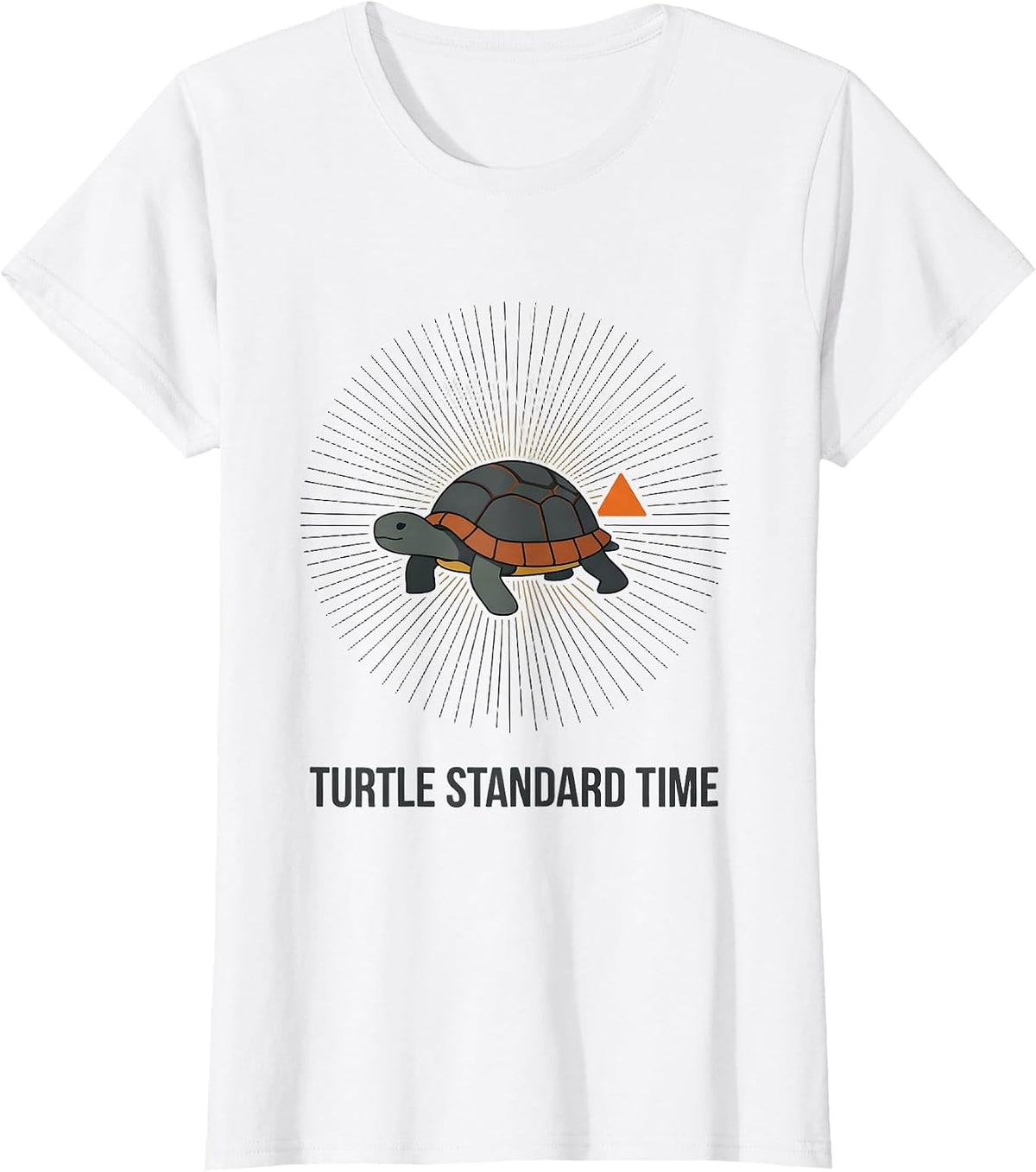 Women's Turtle Standard Time Midcentury Modern Halloween Costume T-Shirt - White