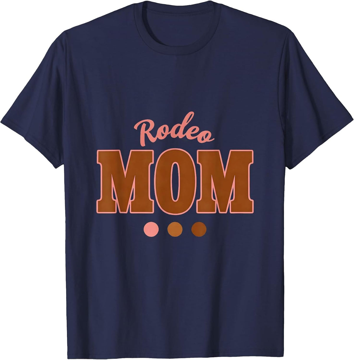 Rodeo Mom Family Matching Birthday Party Cowgirl Theme T-Shirt - Navy Blue