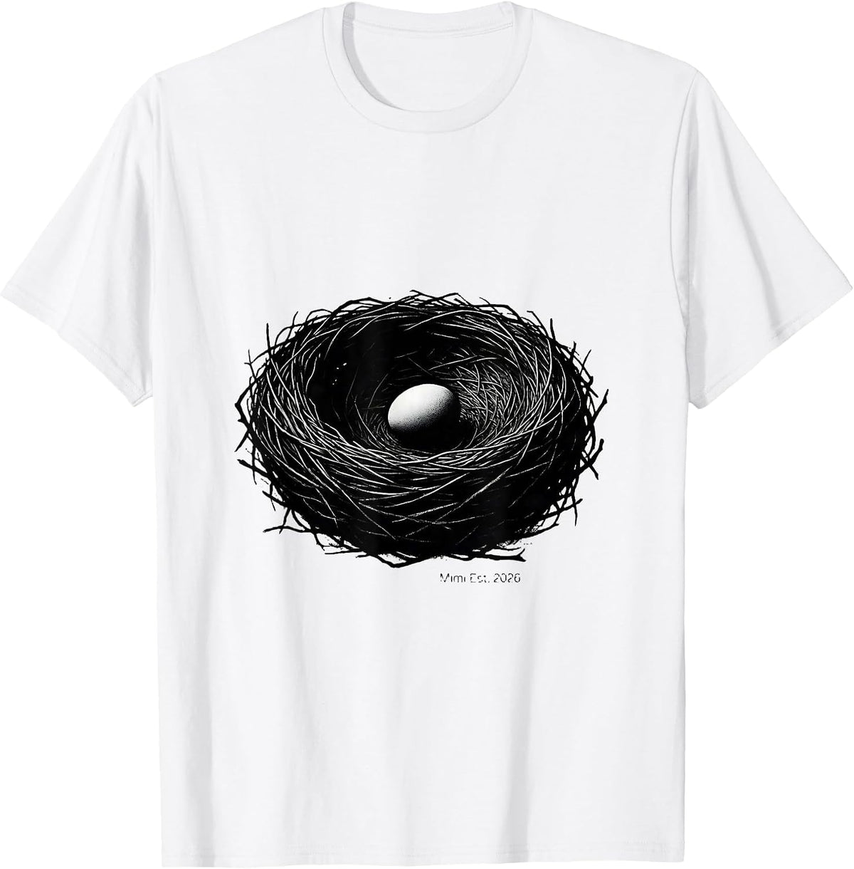 Men's Mimi Est 2026 Funny First Time Grandma Grandmother Spoiling T-Shirt - White