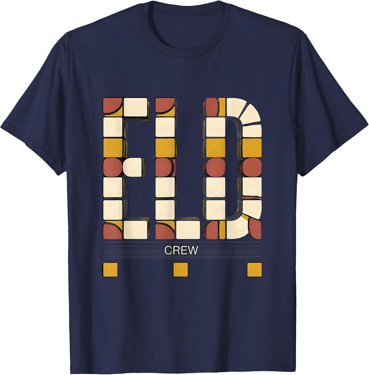 Men's ELD Crew English Language Development ELD Teacher ELD Team T-Shirt - Navy Blue