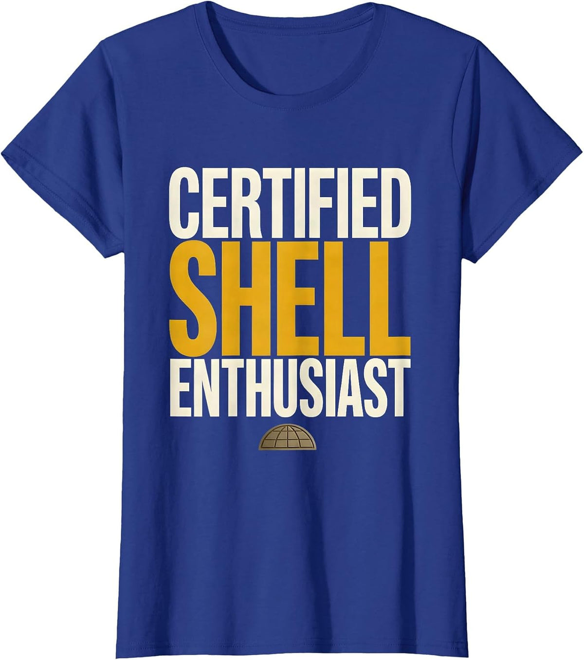 Women's Certified Shell Enthusiast Funny Turtle Lover Humor Gift T-Shirt - Royal Blue