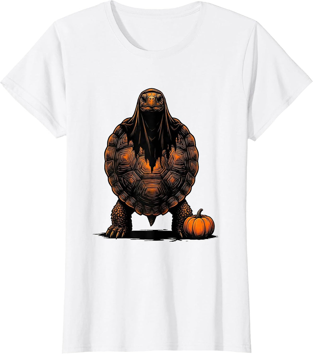 Low Turtle Ghost Halloween Costume Novelty T-Shirt - White