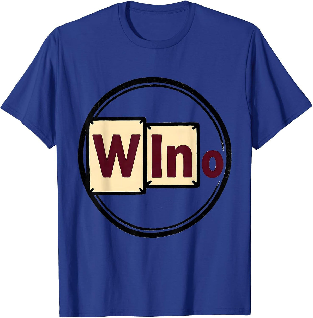 WInO Nerdy Science Pun Humor Periodic Table Geek Gift T-Shirt - Royal Blue