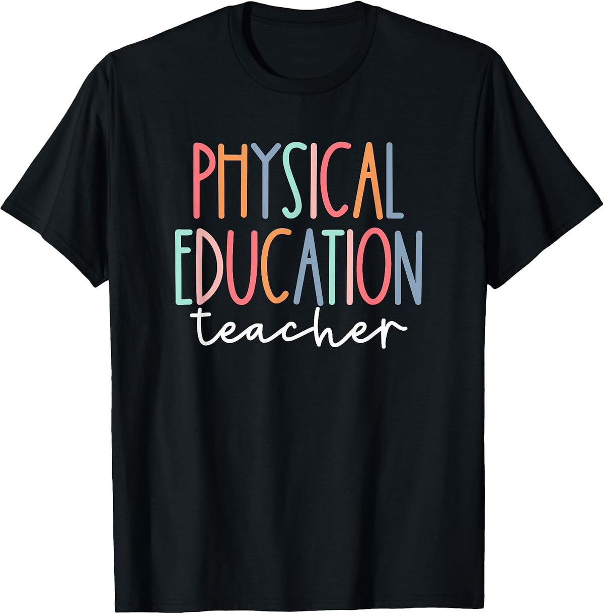 Physical Education Teacher Sports P.E. Back to School T-Shirt - Black