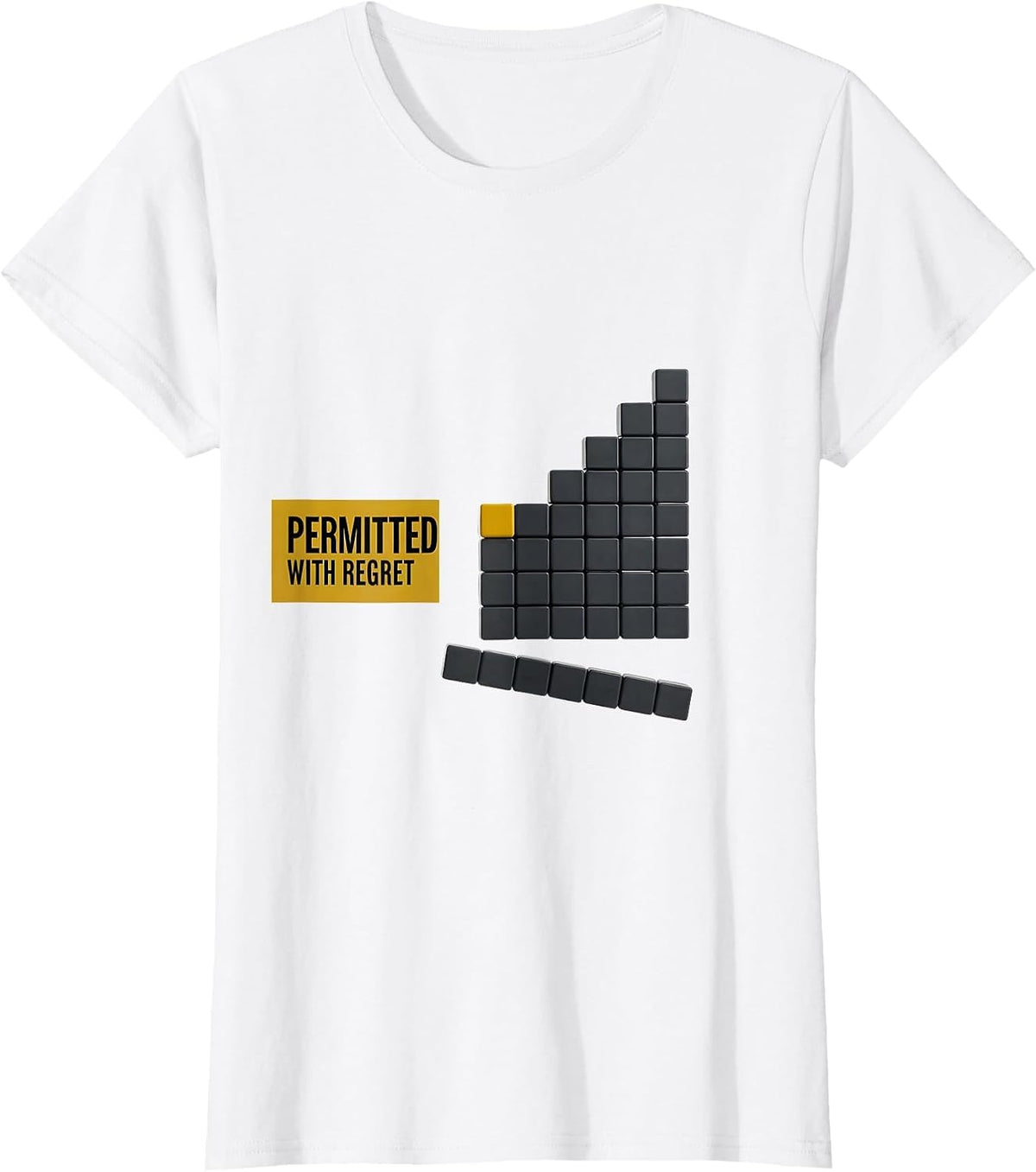 Permitted, With Regret Funny Periodic Table Chemistry T-Shirt - White