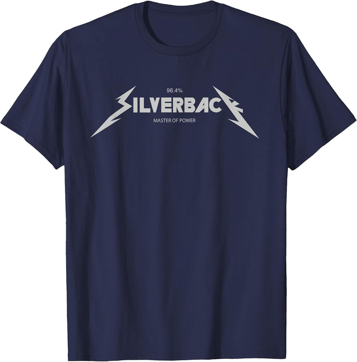 96.4% Silverback Gorilla Fitness Apparel Bodybuilding Gym T T-Shirt - Navy Blue