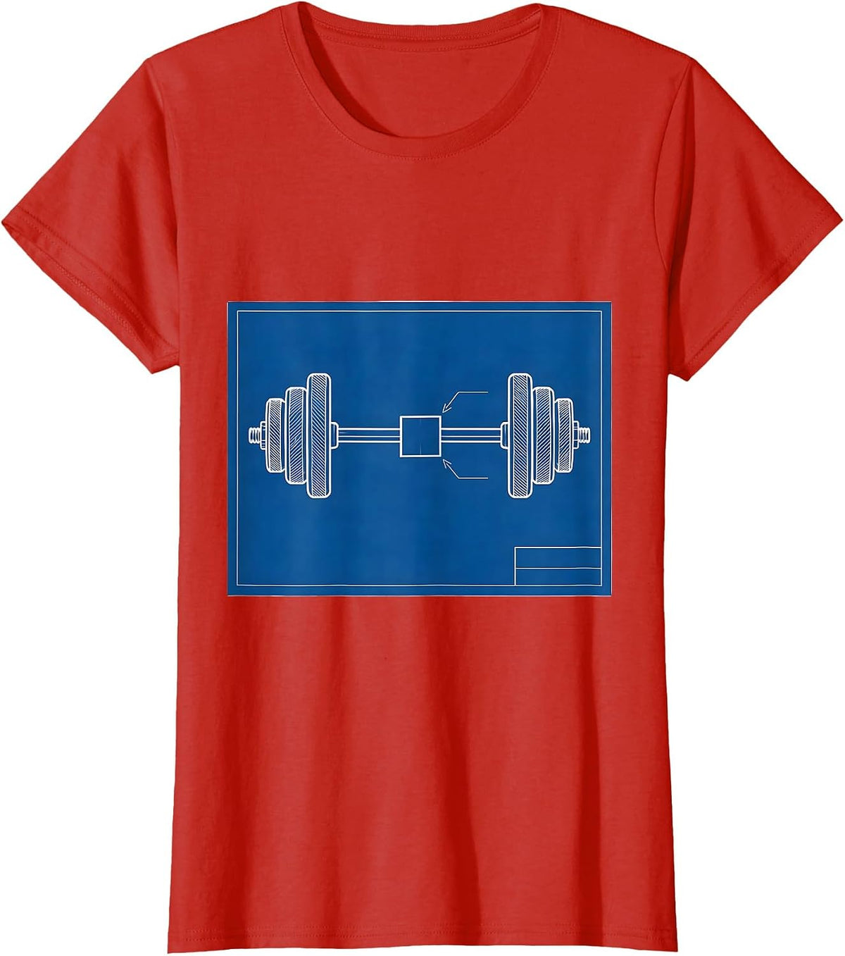 Iron Sharpens Iron Technical Blueprint Christian Men Gym T-Shirt - Red