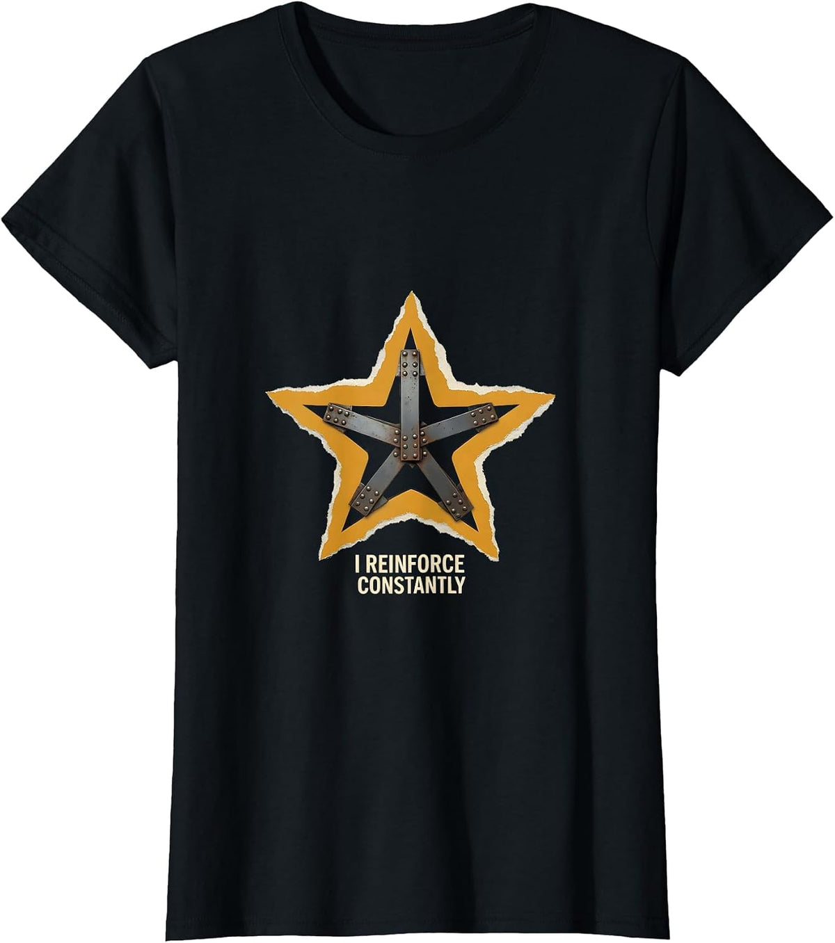 I Reinforce Constantly Funny Teacher Frog Back to School T-Shirt - Black