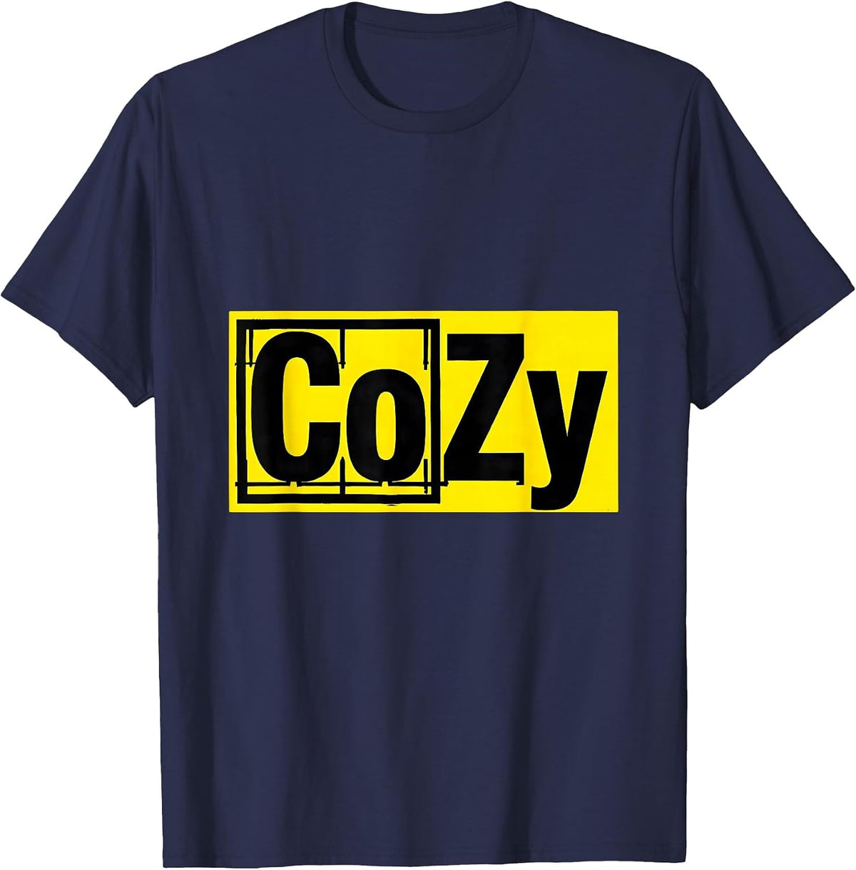 Men's CoZy Funny Science Nerd Periodic Table Element Joke Gift T-Shirt - Navy Blue