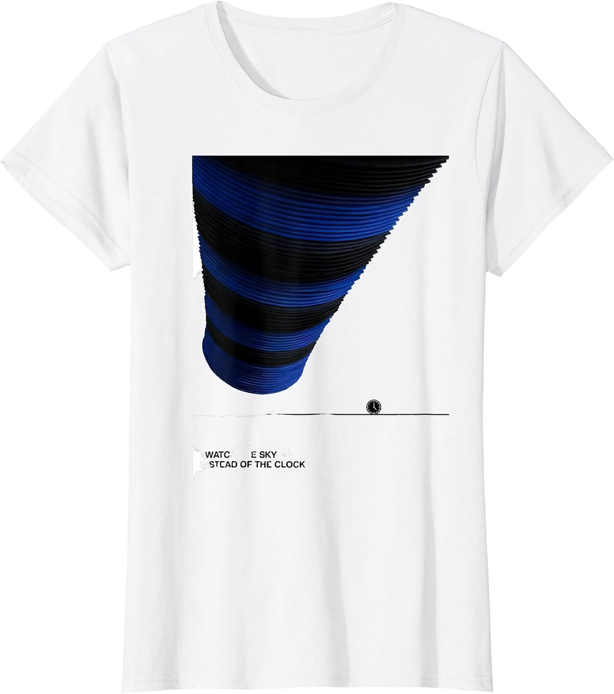 Women's I Watch The Sky Instead Of The Clock Funny Meteorology Gift T-Shirt - White