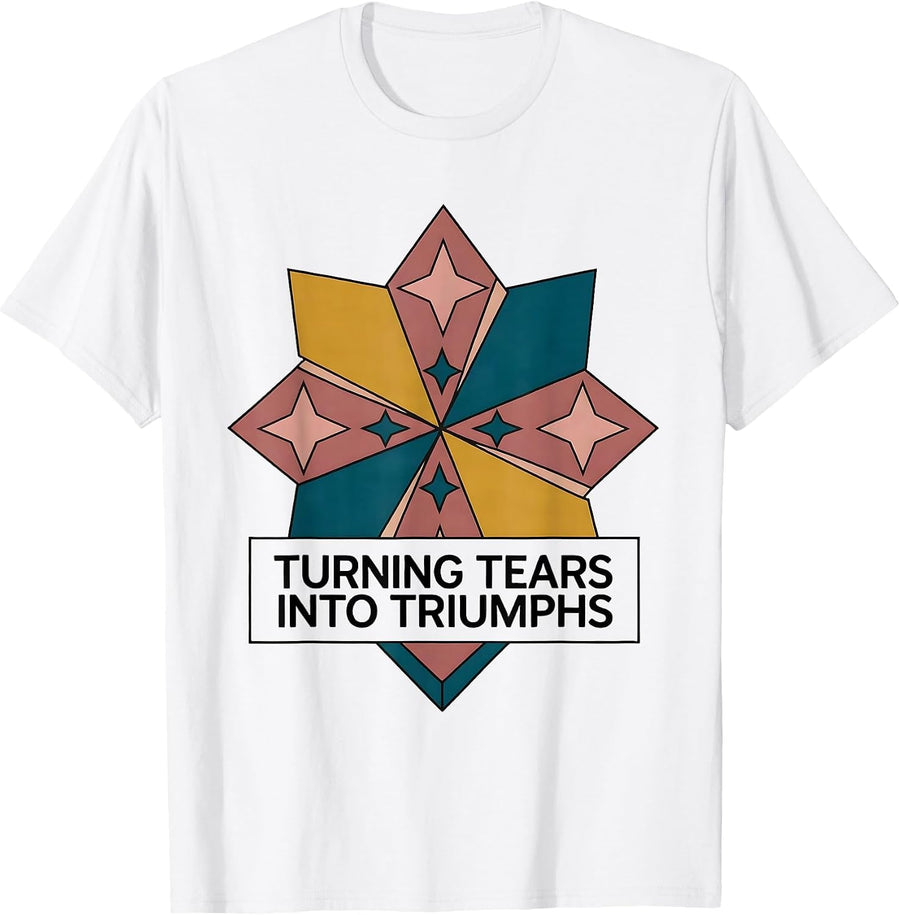 Turning Tears Into Triumphs School Counselor T-Shirt - White