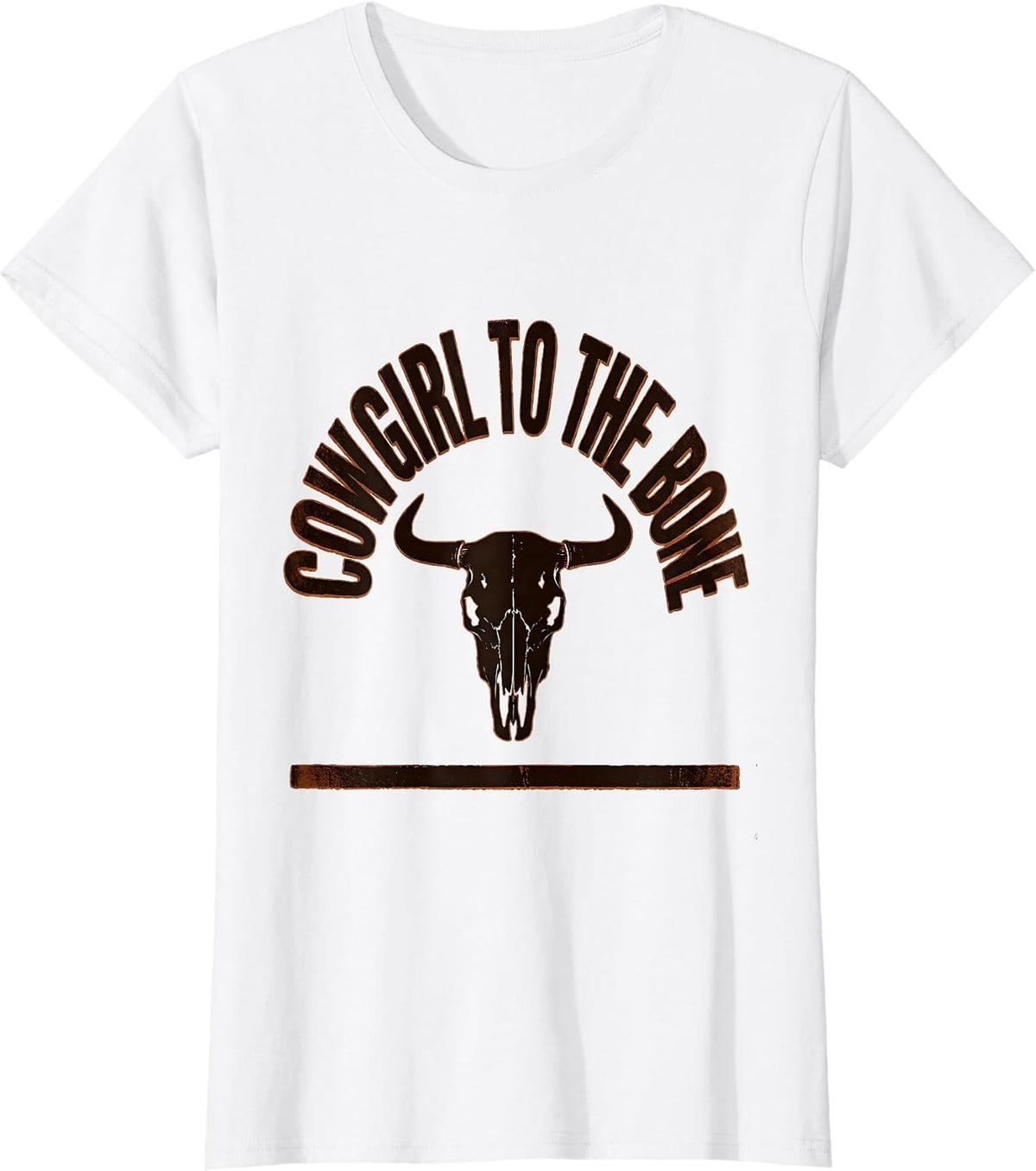 Cowgirl To The Bone Vintage Western Rodeo Pride T-Shirt - White