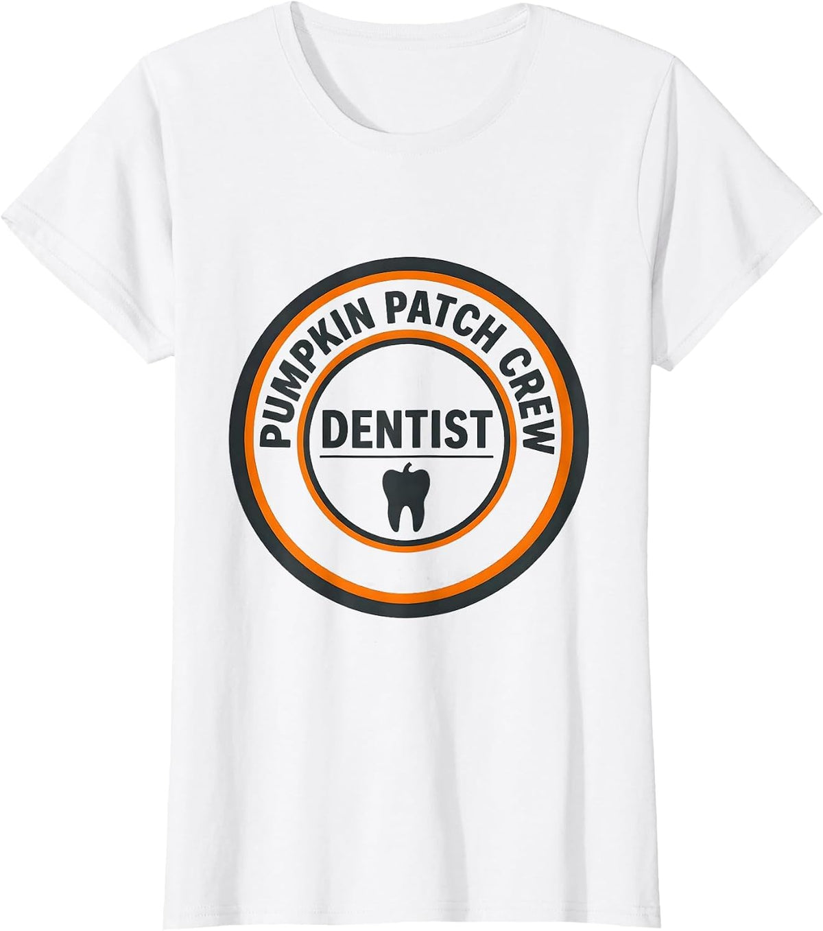 Pumpkin Patch Crew Dentist Dental Squad Halloween Costume T-Shirt - White
