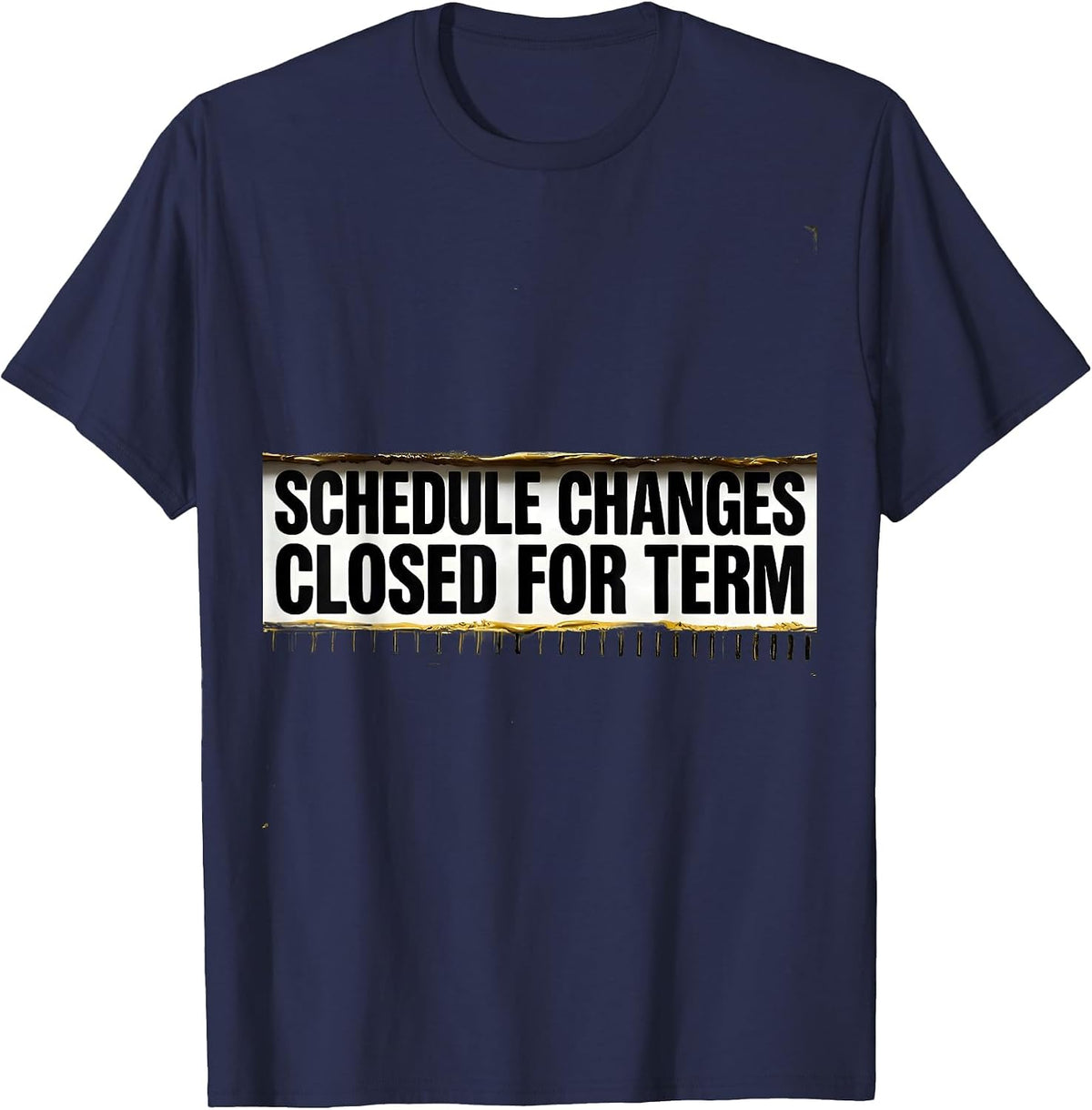 Men's Schedule Changes Closed For Term Groovy School Counselor T-Shirt - Navy Blue