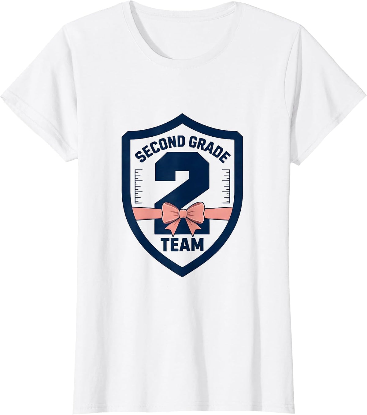 Women's Second Grade Team Playful Teacher Back To School T-Shirt - White